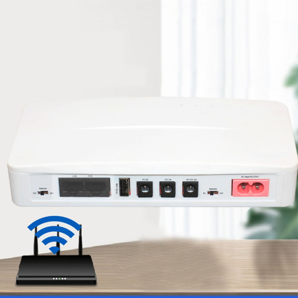 JZROCKER Mini UPS Battery Backup Uninterruptible Power Supply for CCTV Camera,Modem,