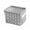 Gray, variant on Collapsible Storage Basket Bins, Decorative Foldable Rectangular torage Box Cubes, Containers with Handles, Shelf Organizer