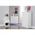thumbnail image 2 of Pemberly Row Contemporary 3 Drawer Chest Dresser in White, 2 of 12