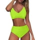thumbnail image 2 of Trajes de Baño de Corte Alto para las Mujeres sin Mangas Sólido Empuje-Up Acolchado Traje de Baño, Retro Sexy Ropa de Playa con Almohadilla de Pecho, Traje de Baño de Poliéster, 2 of 6