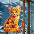 thumbnail image 5 of sruoe Sun Catchers Indoor Window, Stained Glass Panels, Acrylic Suncatcher, Cats Suncatchers Outdoor Decoration, Christmas Home Garden Courtyard Window Hanging Ornament, 5 of 5