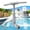Gray, variant on AMHOOEN Swimming Pool Waterfall Fountain - Dual Water Fun Sprinkler Above/Inground Waterfall Cooler, Garden Pond Aerator Decor