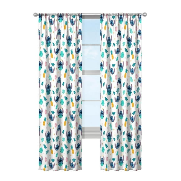 Disney Lilo & Stitch Ambiance Insulaire Rideaux Opaque pour la Chambre, Lot de 2