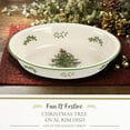 thumbnail image 2 of Spode Christmas Tree Oval Rim Dish (12.5" x 8.75") Festive Deep Baking Pan for Serving Vegetables, Roast Dinner, Casseroles - Fine Porcelain, Microwave, Freezer, Dishwasher Safe, 2 of 7