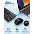 thumbnail image 2 of Teclado y ratón inalámbricos WisFox para PC, ordenadores portátiles, Windows y Mac, 2 of 8
