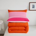 thumbnail image 5 of Erosebridal Line Geometric Print King Size Comforter Sets,Mid-Century Lines Comforters King Size,Pink Reversible,3pcs,1 Comforter and 2 Pillowcases, 5 of 7