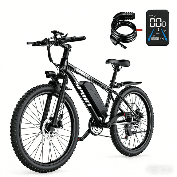 AZHAR G29 Electric Bike for Adults, 26 E-Mountain Bicycle,750W,20mph Motor 48V 10.4Ah Ebike Class 2 UL2849