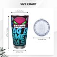 thumbnail image 4 of Saiise Geometry Dash Print Tumbler 20 Oz Stainless Steel Vacuum Insulated with Straw Coffee Cup for Home,Office,Outdoor Works Great for Ice Drinks and Hot Beverage, 4 of 8