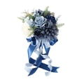 thumbnail image 3 of Ramo de novia con rosas artificiales, decoración romántica para damas de honor. Estilo E, 3 of 9