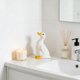 thumbnail image 4 of Figura de pato de cerámica para decoración de escritorio | Adorno de desatascador de inodoro para baño | Detalle decorativo original para estante o encimera, 4 of 7