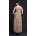 thumbnail image 4 of Bimba Floral Women Summer Printed V Neck Long Maxi Dress Holiday Resort Wear-X-Small, 4 of 6
