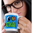 thumbnail image 2 of 3drose, Bright Eye Heart I Love Chili, 11oz Mug, 2 of 6