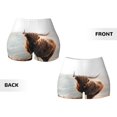 thumbnail image 3 of Sikiie Yak Print Workout Shorts Women Scrunch Butt Gym Shorts Seamless High Waist Tummy Control Yoga Biker Athletic Shorts, 3 of 5