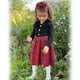 thumbnail image 2 of Conjunto de vestido navideño HINTINA 5T para niñas, cárdigan y diadema, 2 of 6
