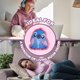 thumbnail image 4 of Cojín de cojín de felpa Disney Stitch 3D para cama, viajes y niños, 4 of 6