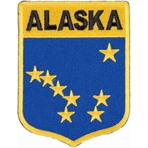 Alaska State Flag Shield Patch, United States of America Patches