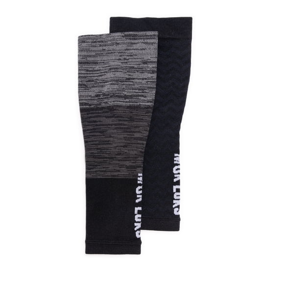 MUK LUKS Women's 2 Pair Pack Wide Compression Calf Nylon Sleeves