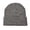 Gray, variant on Solid Color Roll Edge Knitted Beanie for Men Women, Classic Cuffed Winter Warm Skull Headwear Yellow L