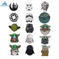 thumbnail image 2 of Broche de botón de la película de ciencia ficción de Disney Star Wars, Pin de solapa esmaltado Grogu bonito a la moda, insignia de las tropas de tormenta, accesorios de joyería, 2 of 4
