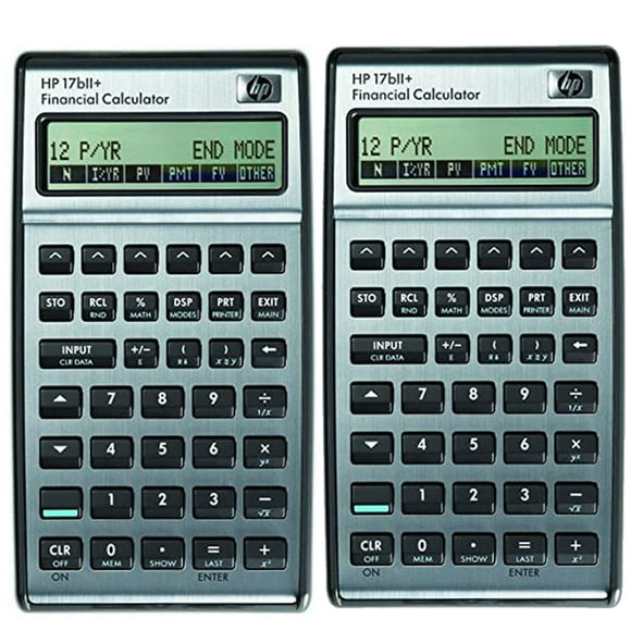 Calculadora financiera HP 17bII+ LCD de 22 dígitos con 28 KB de memoria x2