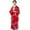 a-Red8630, variant on Girls Dress Kids Traditional Kimono Sets Elastic Waist Design Floral Print Satin Fabric Long Sleeve Stylish Outfits For Themed Events Traditional Celebrations Classic Dress