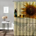 thumbnail image 2 of Orinice Sunflower Bathroom Decor Set Colorful Luxurious Graphic Print Polyester Fabric Fashion Shower Curtain with Hooks 36x72, 2 of 7