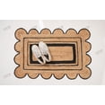 thumbnail image 2 of Rectangle Rug Natural Jute Rug Hand Braided Beige and Black Color Rounding Line Pattern Area Rug, 2 of 5