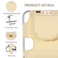 thumbnail image 6 of Outsunny Folding Beach Lounge Chair with Face Hole and Arm Slots,5-Level Adjustable Sun Lounger Tanning Chair with Pillow for Patio,Garden,Beach,Pool,Beige,Beige Oxford Fabric Garden Outdoor Patio, 6 of 9