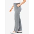 thumbnail image 3 of Woman Within Plus Size 7-Day Knit Ribbed Straight-Leg Pull-On Pants, 3 of 5