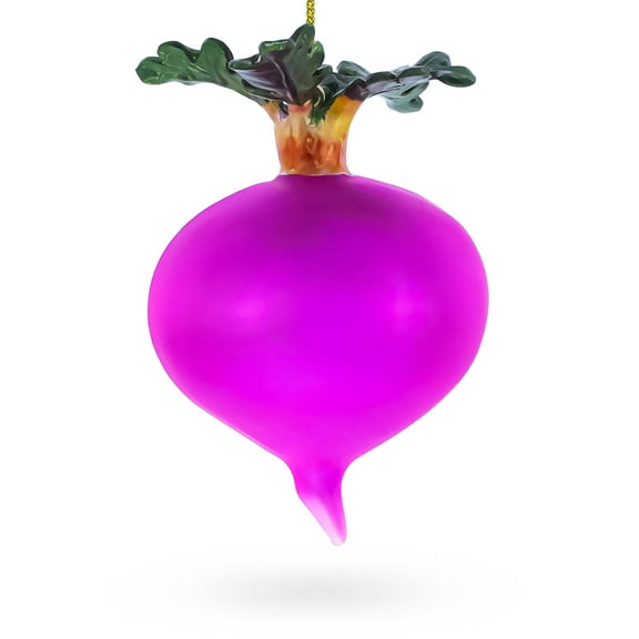 Beetroot Glass Christmas Ornament