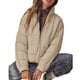 thumbnail image 1 of Puntoco Damas Color sólido Cremallera Cuello alto Manga larga Chaqueta informal Chaqueta acolchada Chaqueta acolchada de manga larga Puntoco Puntoco-1271, 1 of 9
