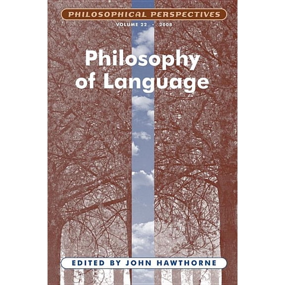 Philosophical Perspectives Annual Volume: Philosophy of Language, Volume 22 (Paperback)