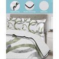thumbnail image 4 of Sage Green Grey Twin Size Down Alternative Comforter,Lightweight Comforter Quilt Bedding Set with Pillow Shams Geometric Circle Modern Abstract Simple Art Bed Comforter Duvet Insert 68"x86", 4 of 7