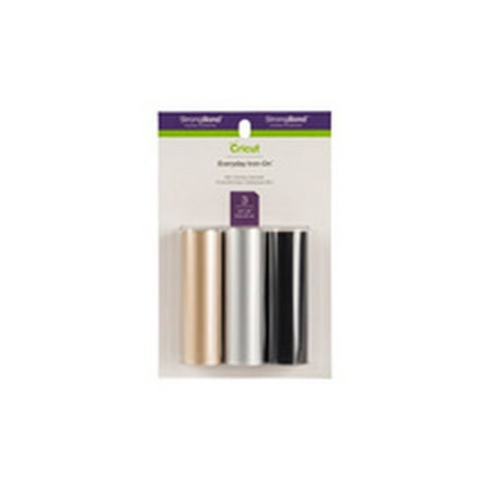 Cricut Everyday Mini Iron-On, Classic Sampler - 3.7"x24" 3 sheets