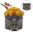 thumbnail image 1 of Estatuillas de maceta de ángel suculentas decorativas de escritorio maceta de cactus para interiores y exteriores jarrón de bonsái para DYNWAVEMX Jarrón de resina suculenta, 1 of 7