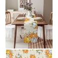 thumbnail image 2 of Fall Table Runner 13x72 Inches Long Thanksgiving Orange Pumpkin Runner for Table Sunflower Autumn Maple Leaves Table Runners Cotton Linen Dresser Scarf for Kitchen Coffee Dining Holiday Party Decor, 2 of 6