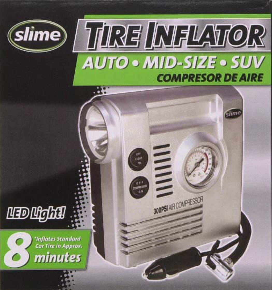 Slime 12V Tire Inflator w/ Gauge and Light  40050 - image 2 of 4