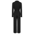 thumbnail image 2 of Yeahdor Women's Coveralls Mechanic Work Uniform Long Sleeve Turndown Collar Button Up Utility Jumpsuit Black XXL, 2 of 7