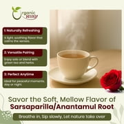 Organic Way Sarsaparilla / Anantamul Powder (Hemidesmus Indicus) Powder - Organic & Kosher Certified | Raw, Vegan, Non GMO & Gluten Free | USDA Certified (1/4LBS / 4Oz)