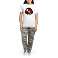 thumbnail image 4 of CafePress - Idive Scuba Shark Jaw Women's Light Pajamas - Women's Short Sleeve Print T-Shirt and Pants Light Cotton Pajama Set, 4 of 7