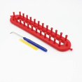 thumbnail image 2 of 4pcs/set Knitting Loom Long Ring Knitter Craft Set For Sock Scarf Hat Sweater, 2 of 4
