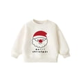 thumbnail image 1 of Chandail à Col Rond Imprimé pour Petits Enfants, Manches Longues, Chandail Confortable pour Filles, Haut à Capuche, Tenue Décontractée, Tenue de Vacances Festive, Tenue à Capuche pour Petite Fille, Vêtements d'Été pour Bébé Garçon, Grande Fille, Blanc Ani 5-6 Ans, 1 of 5