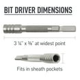 thumbnail image 3 of LEATHERMAN - Bit Driver Extender Add-on Accessory for Multitools, Silver, 3 of 8