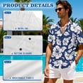 thumbnail image 5 of Jeiento Blue Hibiscus Flowers Matching Outfits for Couples Maxi Dress Long Dresses for Women Summer Casual Dress Mens Beach Shirt Button Up Shirts Matching Hawaiian Outfits for Couples, 5 of 6