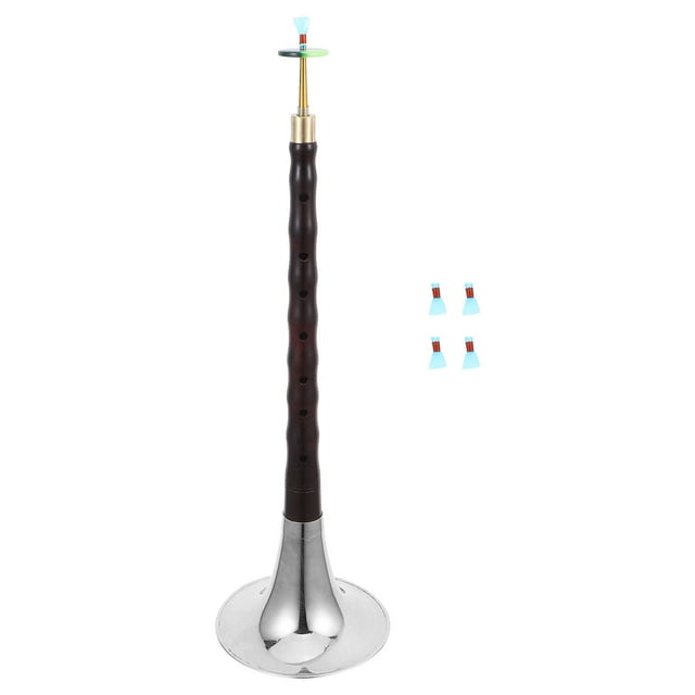 Weiweiguan 1 Set Beginner C Key Suona Rosewood-made Suona Instrument Ethnic Wind Instrument