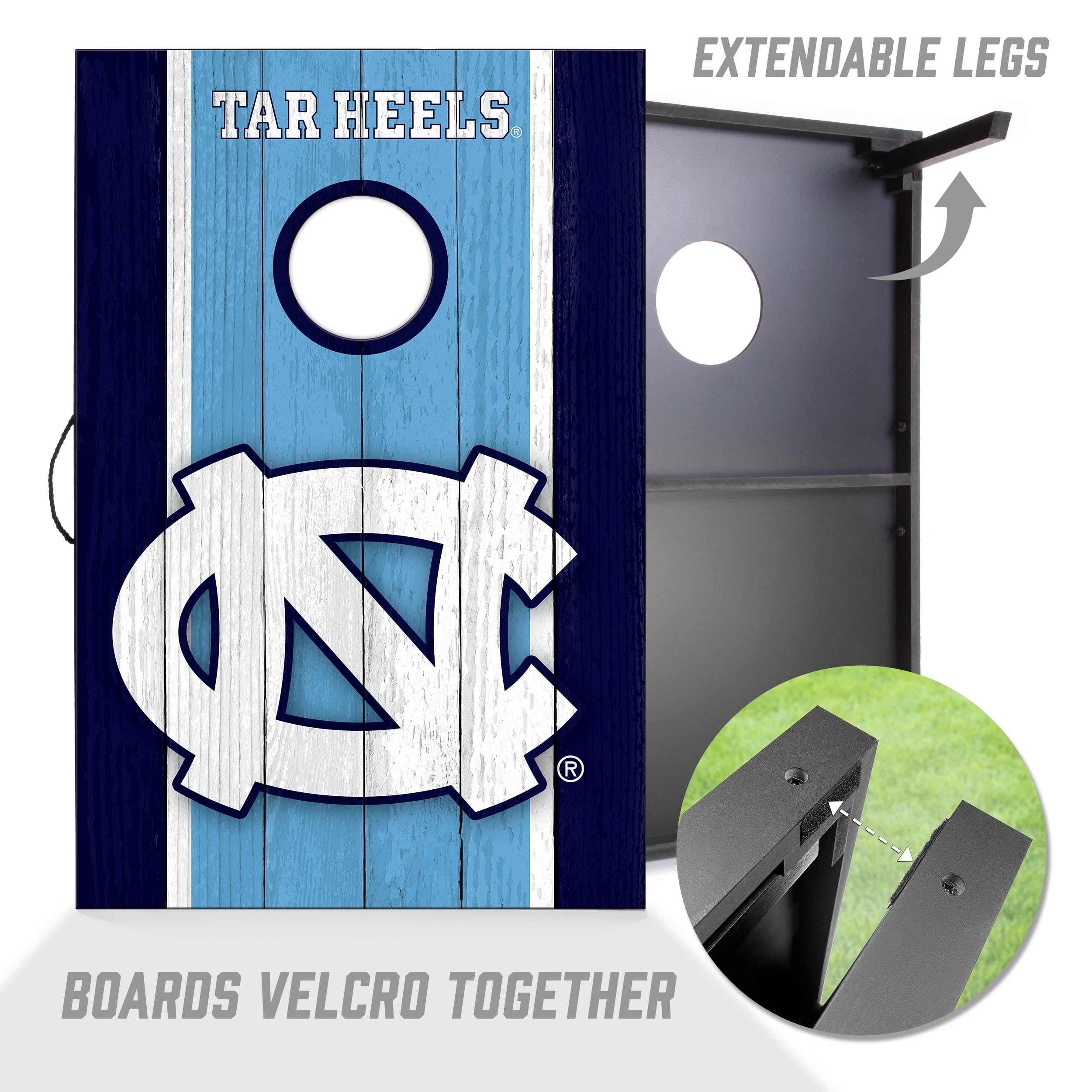 North Carolina Tar Heels 2x3 MDF Cornhole Game Set