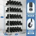 thumbnail image 3 of Prilinex Wire Shelf, 5 Tier Heavy Duty Wire Shelving Unit, Metal Shelves - 24"W x 18"D x 72"H Storage Shelves for Garage, Kitchen, Bathroom, Chrome, 3 of 9