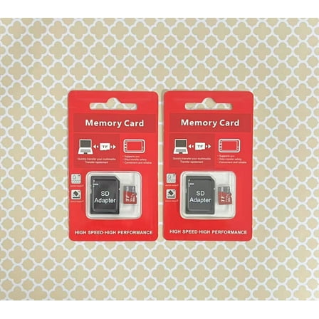 2 Pic x Micro SD Memory Card with Adapter (1 TB), Universal SD Micro Memory Card, Storage Device for Cellphone, Tablet, PAD, Drone, GPS, Camera