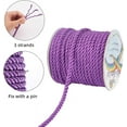 thumbnail image 4 of 30 Yards 5mm Twisted Nylon Cord Rope 3-Ply Indigo Twisted Cord Trim for Home Decor Crafts Making and Costume Crafting, 4 of 8