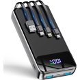 thumbnail image 2 of N6 Portable Charger 35000mAh Power Bank - Portable Battery with 4 Built in Cables, 22.5W Fast Charging Battery Pack, 2 of 3